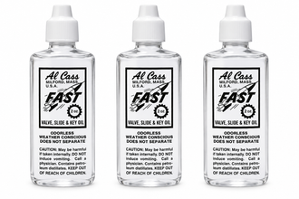 Al Cass Valve Oil 3 Bottles 2oz Fast Trumpet Key Slide Brass Lubricant