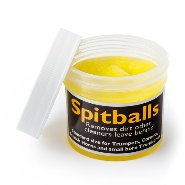 Herco HE185 Spitballs Brass Instrument Cleaner – Trumpet & Cornet Lead Pipe Cleaning Spitballs, 18 Count Jar
