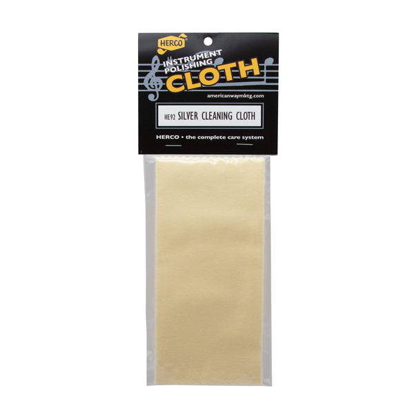 Herco Silver Polish Cloth 7" x 16" – Silver Instrument Cleaning & Tarnish Cloth