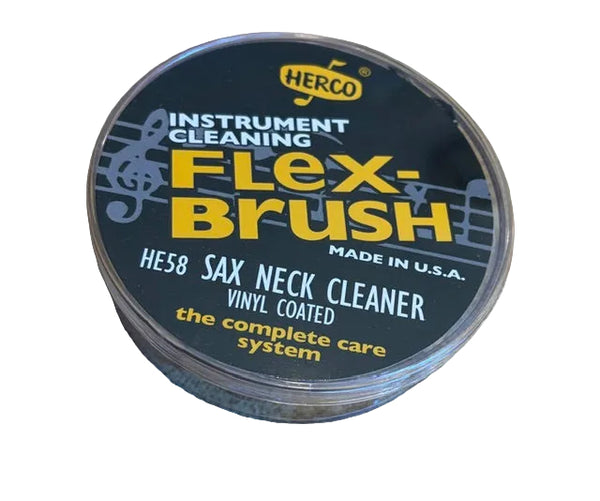 Herco HE58 Saxophone Neck Cleaner Brush Flexible Vinyl-Coated Alto Tenor Sax