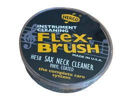Herco HE58 Saxophone Neck Cleaner Brush Flexible Vinyl-Coated Alto Tenor Sax
