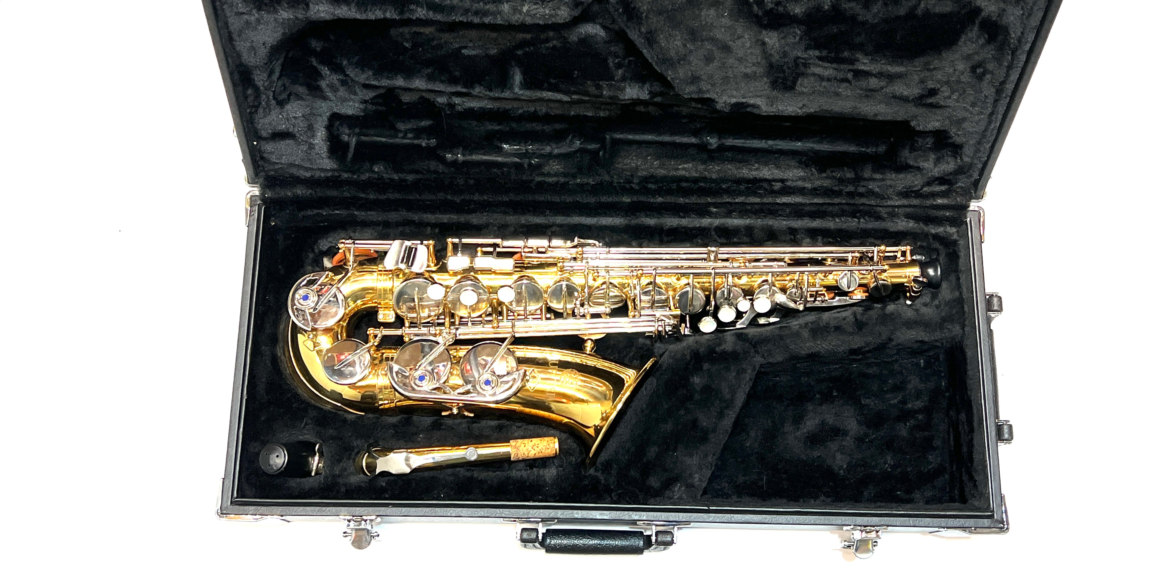 Jupiter 767-787 Alto Saxophone Recently Services Plays Well USED