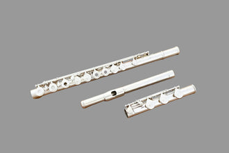 Jupiter 711R Intermediate Flute Solid Silver Open Hole B Foot Serviced C.O.A.