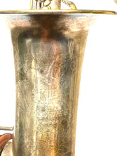 King C Melody Saxophone Silver Plate Gold Wash Bell H.N. White Plays AS-IS 1920's