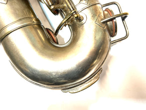 King C Melody Saxophone Silver Plate Gold Wash Bell H.N. White Plays AS-IS 1920's