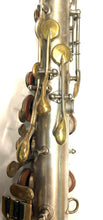 King C Melody Saxophone Silver Plate Gold Wash Bell H.N. White Plays AS-IS 1920's
