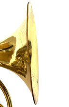 C.G. Conn Single French Horn F Brass Gold Lacquer USA Serviced w/ Case