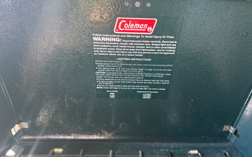 Vintage Coleman 425F 2-Burner Camp Stove – Propane Conversion – Tested – 1988 – Made in USA