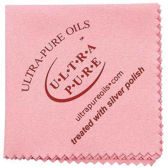 Ultra-Pure Small Silver Polishing Cloth, Pink 6" x 6" for Instruments