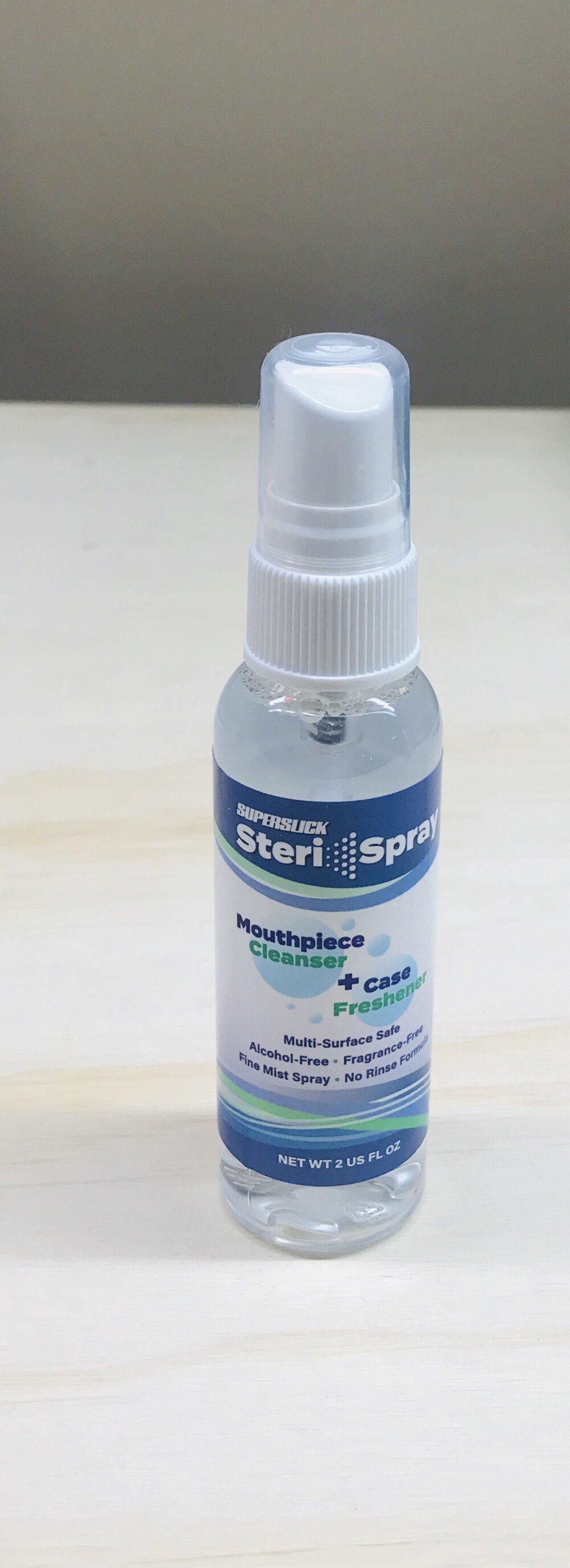 Superslick Steri-Spray Sanitizer spray fine mist no rinse formula 2 oz - [musician gear garage]