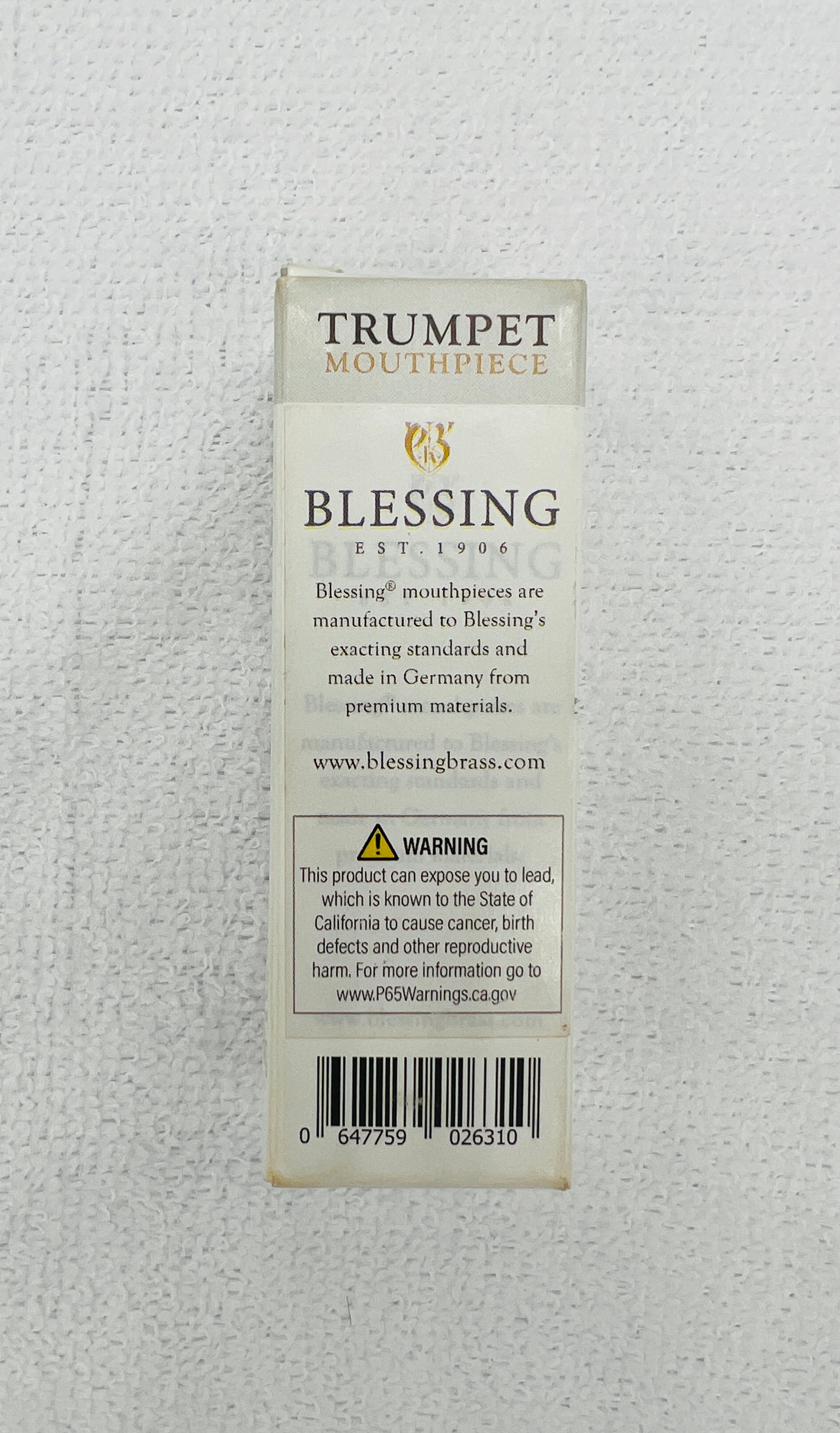 Blessing 3C Trumpet Mouthpiece NEW MPC3CTR EST. 1906